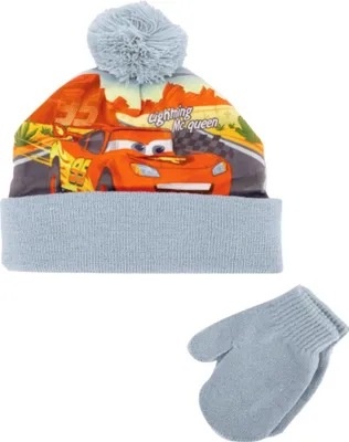 Image de Disney Mc Queen Ensemble bonnet et gants pour garçon hiver