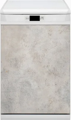 Obrázek produktu pro Magnet do myčky nádobí Magnetická podložka do myčky nádobí Kuchyňské magnety Dekorativní 45x80 cm - Bílý beton