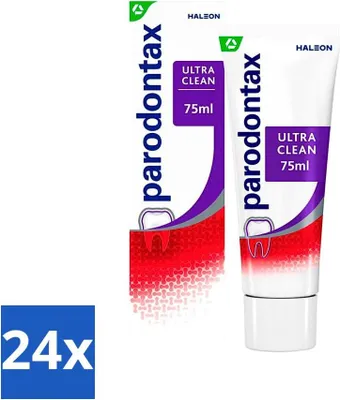 Image de Parodontax - Dentifrice - Ultra Clean - Contre les saignements des gencives - 75 ml - Pack économique - 24 pièces