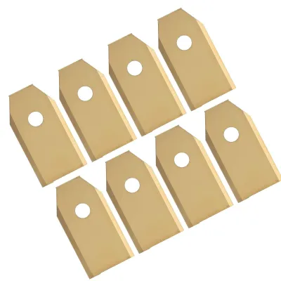Imagen del producto de Omgoods - 45 cuchillas de repuesto de acero inoxidable para cortacéspedes robóticos