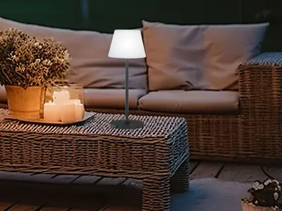 Produktbild von FHL Flus LED Akku-Outdoorleuchte USB 2W dimmbar schwarz IP44 850334