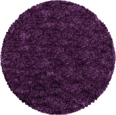 Produktbild von Carpetsale24 Teppich Shaggy Super Weich Einfarbig Hochflor Teppich für Wohnzimmer, Schlafzimmer Flauschig, Grösse: 200 cm Rund