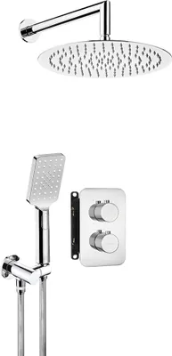 Produktbild von Duschsystem Unterputz, mit thermostatischer Box in silber CONCEALED-30