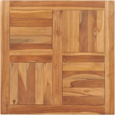 Produktbild von Tischplatte aus massivem Teakholz 70×70×2,5 cm