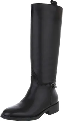 Produktbild von Ital-Design Damen Stiefel Leicht gefüttert Lederoptik Flache Stiefel 88577489 Schwarz Gr.  37