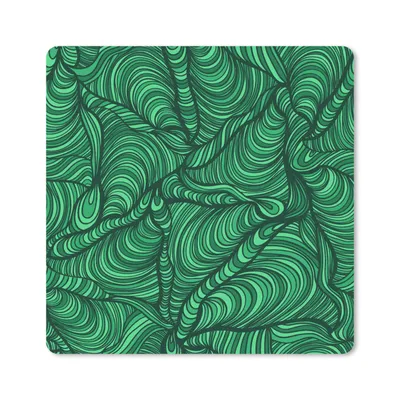 Produktbild von MuchoWow® Mauspad Mousepad Grün - Muster - Sommer 30x30 cm - Mousepads - Maus Mat - Pad - Mausunterlage - Gaming