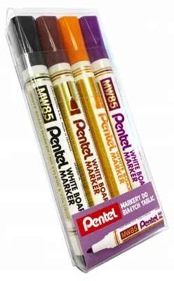 Produktbild von Pentel Whiteboard-Marker 4 Farben im Etui