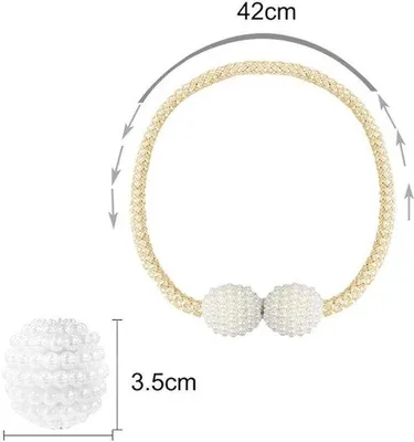Produktbild von Famanu Vorhanghalter Magnetisch - Set 4 Stück