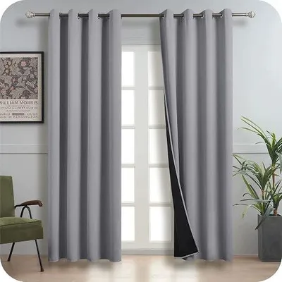Zdjęcie produktu dla Zasłony zaciemniające 140X225 cm izolacja termiczna hałasu salon sypialnia