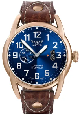 Zdjęcie produktu dla Zegarek  Aviator V.3.18.2.191.4 brązowy