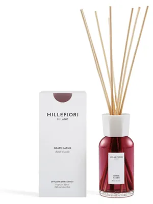 Image de Diffuseur d'ambiance Millefiori Milano, parfum raisin cassis, pour intérieur, avec bâtonnets (77DDGC)