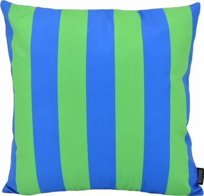 Produktbild von Streifen Blau/Grün | 45 x 45 cm | Kissenbezug | Baumwolle/Polyester