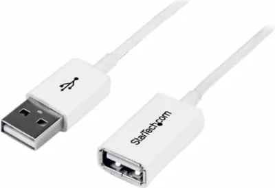 Produktbild von StarTech.com USB 2.0 Verlängerungskabel A/A Stecker/Buchse 3m Weiß