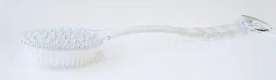 Produktbild von BADEBÜRSTE MASSAGEBÜRSTE 35cm Körperbürste Saunabürste Rückenbürste 26 (Weiss)