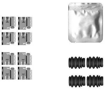 Produktbild von TEXTAR 82561600 Zubehörsatz Scheibenbremsbelag Hinten für TESLA Model Y (5YJY) Model 3 (5YJ3)