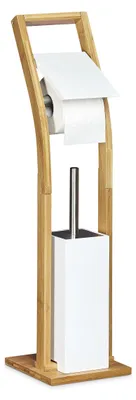 Produktbild von Toilettenzubehörset aus Bambus mit Bürstenhalter