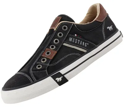 Image de Mustang Herren Canvas Sneaker Schwarz