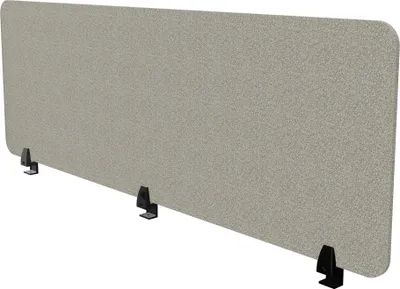 Produktbild von ASSMANN Schreibtischtrennwand VITECO 160cm Harbor Schwarz Grau, 160x56cm