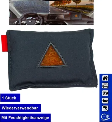 Produktbild von 1x Auto Luftentfeuchter Kissen Entfeuchter Luft Raumentfeuchter wiederverwendbar Granulat Beutel