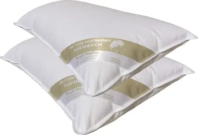 Produktbild von 2 Stück Betten Hofmann Daunenkissen plus 40x80 100% Daunen Kopfkissen Kissen prall 450g