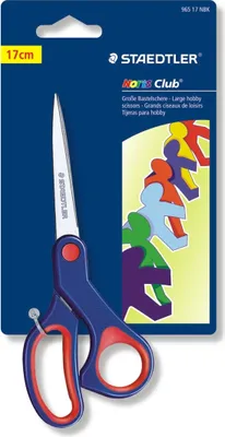 Produktbild von Bastelschere Noris Club 17cm Rechtshänder Packung mit 10 Stück
