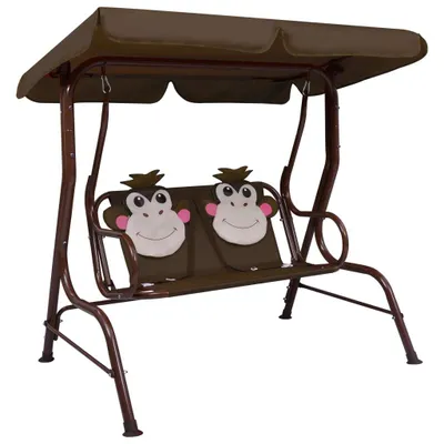 Immagine prodotto di Vidaxl Kinderschwung Bank 115x75x110 cm Stoff braun