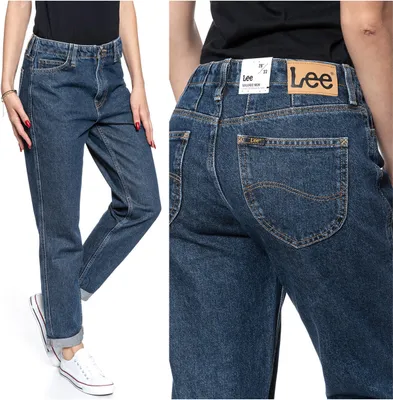 Obrázek produktu pro LEE, dámské džíny, volný střih, TAILORED MOM, W25 L33, modré, džíny, baggy jeans, buggy