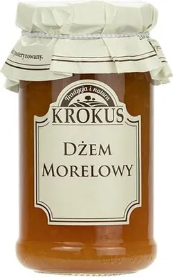 DŻEM MORELOWY O OBNIŻONEJ ZAWARTOŚCI CUKRU BEZGLUTENOWY 235 g - KROKUS