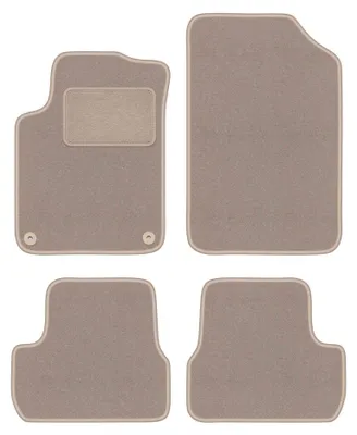 Imagen del producto de Alfombrillas de moqueta para Citroen DS3 2015- (cabrio) – juego de 4 piezas, beige, a medida – Wielganizator LUX
