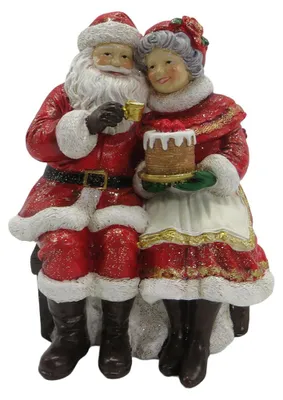 Obrázek produktu pro Clayre & Eef Vánoční dekorace figurka Otec Vánoc 13x10x16 cm červená plastová