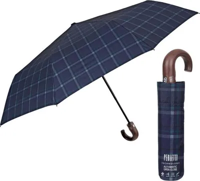 Image de Parapluie homme automatique Perletti Technology / bleu, 21792