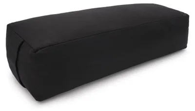 Produktbild von yogabox Yoga und Pilates Rechteckbolster D - regional hergestellt - schwarz 60 x 20 x 14 cm Buchweizenschalen