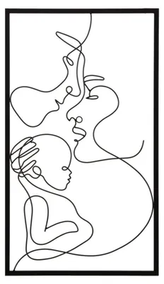 Imagen del producto de Mauro Ferretti. Panel decorativo para pared, línea Family, 40 x 1,3 x 70 cm