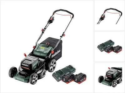 Immagine prodotto di Metabo RM 36-18 LTX BL 46 Tosaerba a batteria 36 V ( 2x 18 V ) 46 cm senza spazzole + 2x batteria 10,0 Ah + doppio caricatore