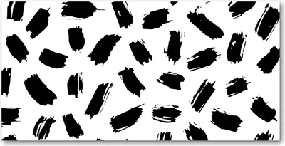 Produktbild von Tulup® Glas-Bild - 100x50 -Wandkunst - Wandbild hinter gehärtetem Sicherheitsglas  - Sonstige - Schwarzweiße Flecken - Schwarzweiß