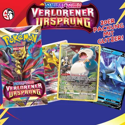 Produktbild von POKÉMON VERLORENER URSPRUNG 20 Stück | | MIT 1 VSTAR/TG/V o. VMAX, DEUTSCH sammelkarten