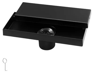 Obrázek produktu pro Solidchoice – Sitko do odtoku s filtrem na vlasy, nerezová ocel, 20 x 8 cm