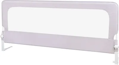 Produktbild von 180cm Bettgitter Bettschutzgitter für Kleinkinder Babys und Kinder Höhenverstellbar 70cm hoch (Grau,1 Seite)