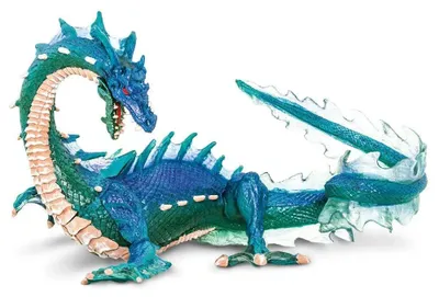 Zdjęcie produktu dla Figurka Safari smok morski chłopiec 18 x 12 cm niebieski/zielony