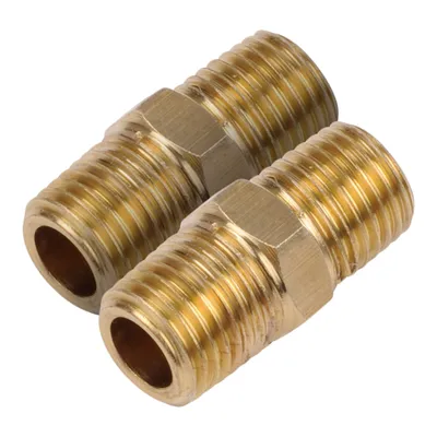 Immagine prodotto di Raccordo universale per aria compressa filettatura 1/4 doppio attacco 2 pz.