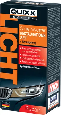 Produktbild von Quixx System Scheinwerfer Restaurations Set - Entfernt Vergilbungen (1er Pack)