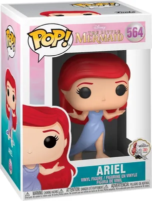 A Funko Pop! vinyl figure of Ariel from Disney's The Little Mermaid, displayed in its original packaging.