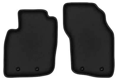 Image de Tapis avant en moquette pour Volvo V40 I 1995-2004 (break) – 2 pièces, noirs, sur mesure – Wielganizator DURBAN