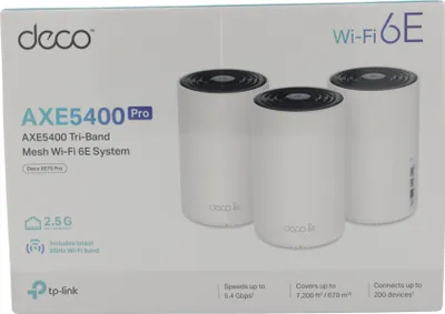 Obrázek produktu pro TP-LINK TP-Link AXE5400 třípásmový Mesh Wi-Fi 6E systém