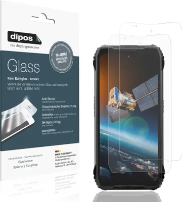 Image de 2x Protection ecrán pour Blackview Xplore 2 Satellite mat Verre souple Film Protecteur 9H dipos