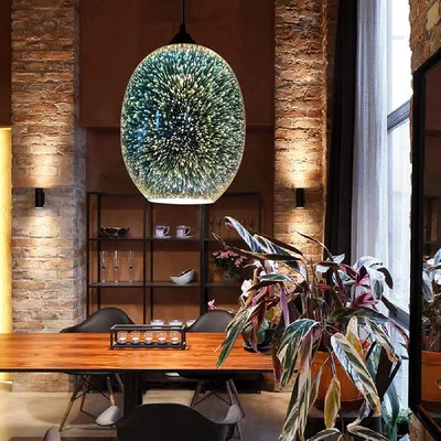 Závěsné světlo 3D závěsná lampa lustr závěsné světlo ohňostroje moderní obývací pokoj ložnice bar kavárna dekorace