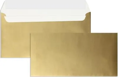 Produktbild von Briefumschläge DIN C6/5 130g/qm haftklebend VE=100 Stück gold
