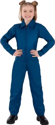 Productafbeelding van Smiffys - Kinderbadjas, kostuum SM3482 (158-164) (Marineblauw)