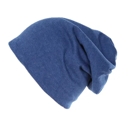 Produktbild von Strick Beanie Unifarbe Dunkelblau-M