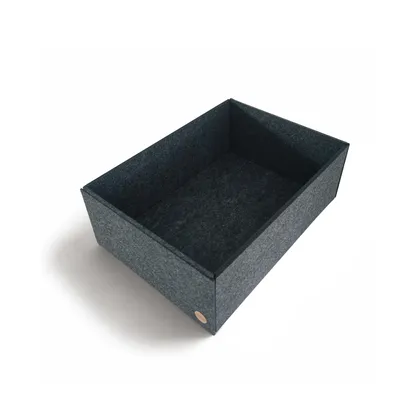Produktbild von Aufbewahrungsbox CLEAN Filz 31 x 24 x 18 cm ohne Deckel in anthrazit meliert